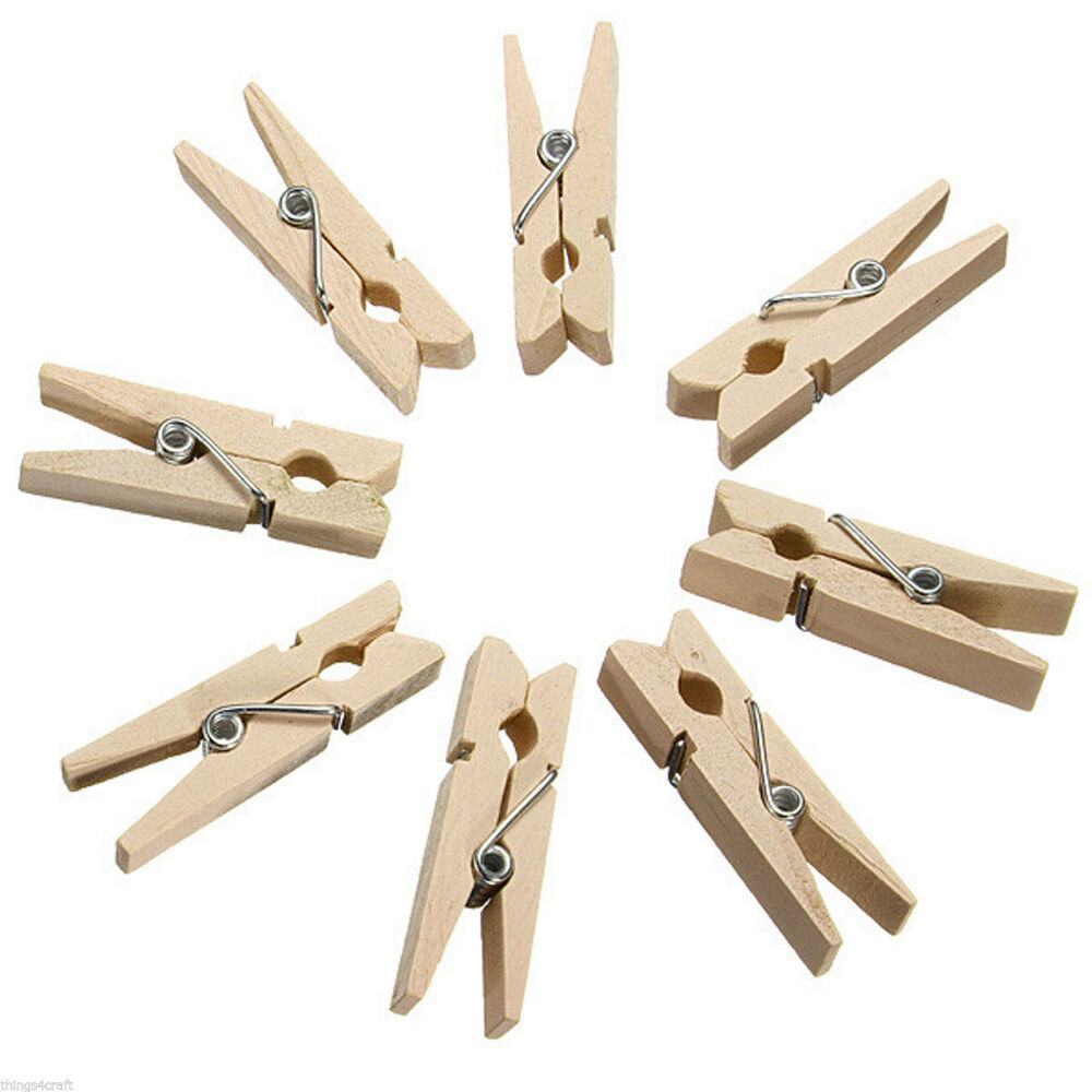 108pcs 70mm Wooden Spring Pegs Strong Quality Fit Any Clothes Line p Washing WoodenPeg