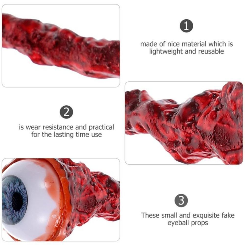 3xHalloween Party Decoration Fake Eye Eyeball Horror Scary Simulation Prop Trick