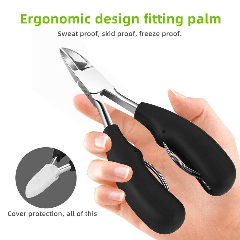 Medical-Grade Toenail Clippers Podiatrist's Nippers for Thick and Ingrown Nail