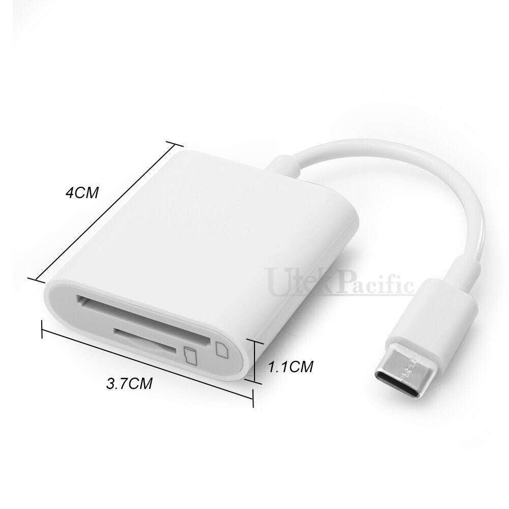 USB-C To SD Card Reader Adapter Type-C For Apple iPad Macbook iPhone 15 Samsung