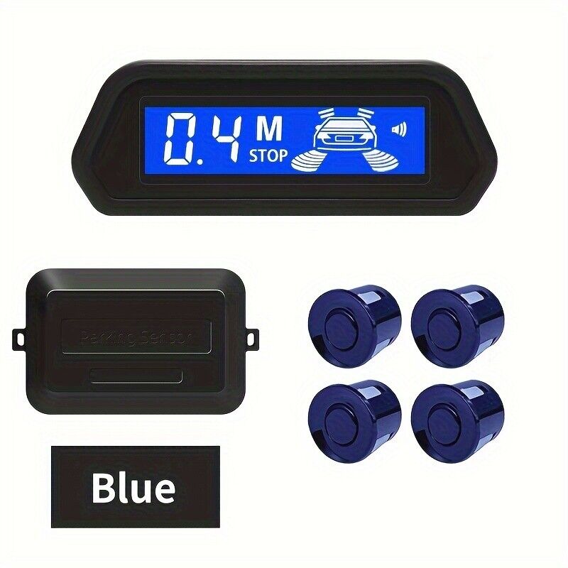 LED Reverse Sensor Backup Radar Display 4 Parking Car Parking Sensors System Kit