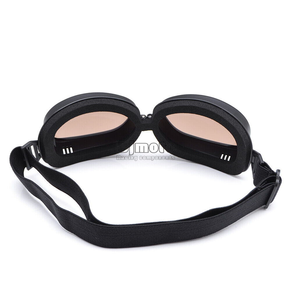 Motorcycle Riding Goggles Aviator Pilot For Harley Cruiser Chooper Scooter A1