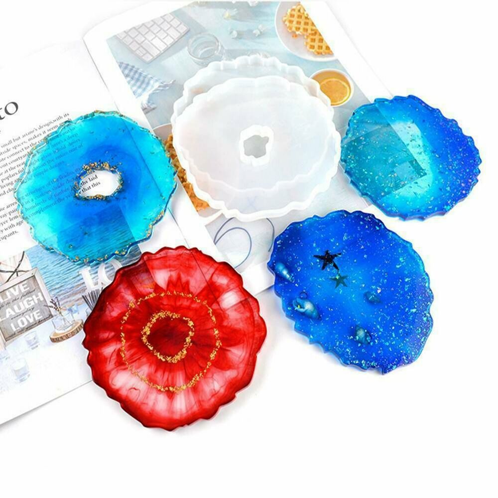 Silicone Geode Coaster Mold Resin Epoxy Casting Mould DIY Art Craft Accessori