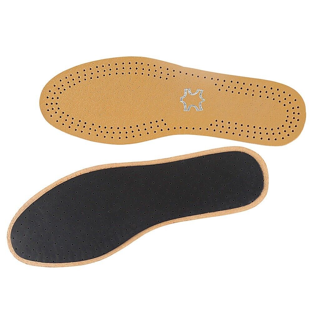 For Shoes Leather Insoles Men Women Insert Insole Cowhide Shoe Pads Shoe