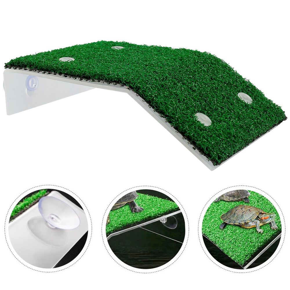 Turtle Basking Platform with Simulation Turf Turtle Resting Terrace with