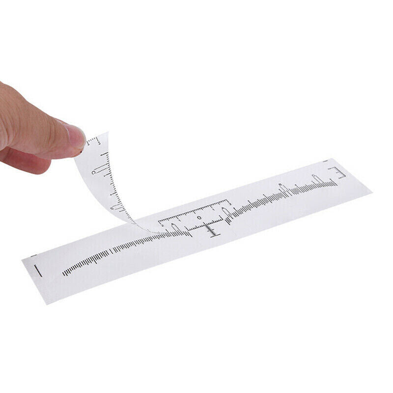 100pcs Microblading Eyebrow Brow Measure Ruler Sticker Brow Tattoo Makeup Tool