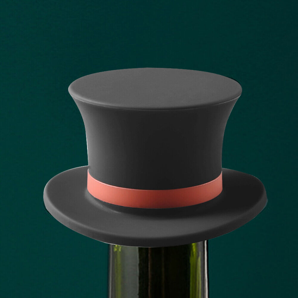 OZ Top Hat Shape Wine Bottle Stopper Reusable Bottle Sealer Plug for Champagne S