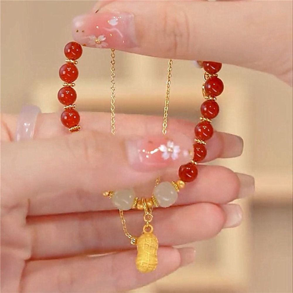 Korean Style Bracelets Hetian Jade Bracelets Bead Bracelets Female Hand Chain