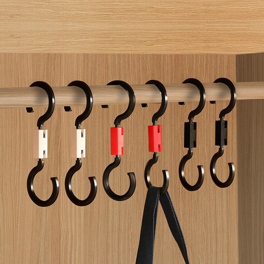 S Shape Hanger Bearing Capacity 6kg Car Hook ABS for Shopping Bag (Red)