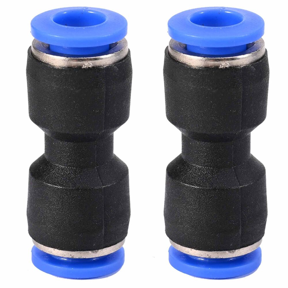 10M 6mm OD 4mm ID PU Air Hose Pipe Tube Blue with Connect Fitting Kit