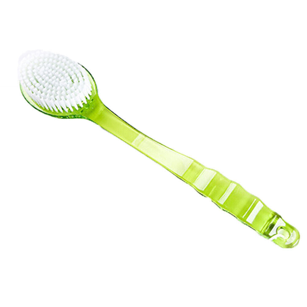 Long Handled Plastic Body Bath Shower Back Brush Scrubber Cleaning Massager