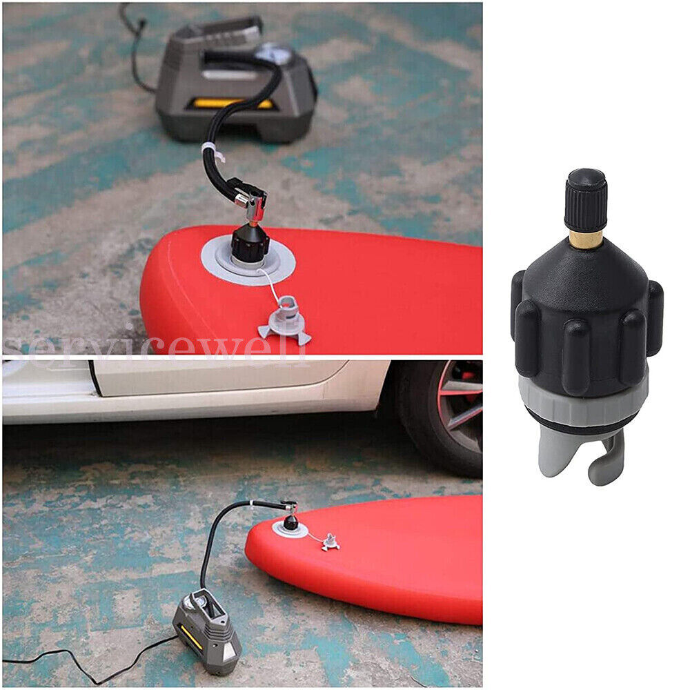 2pcx Air Valve Adapter Sup Pump Compressor Paddle Board Inflatable Boat Auto Car