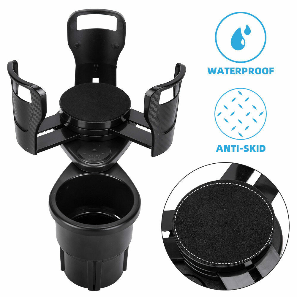 Multifunction Adjustable SUV Car Seat Cup Holder Drink Water Bottles Rack Storag