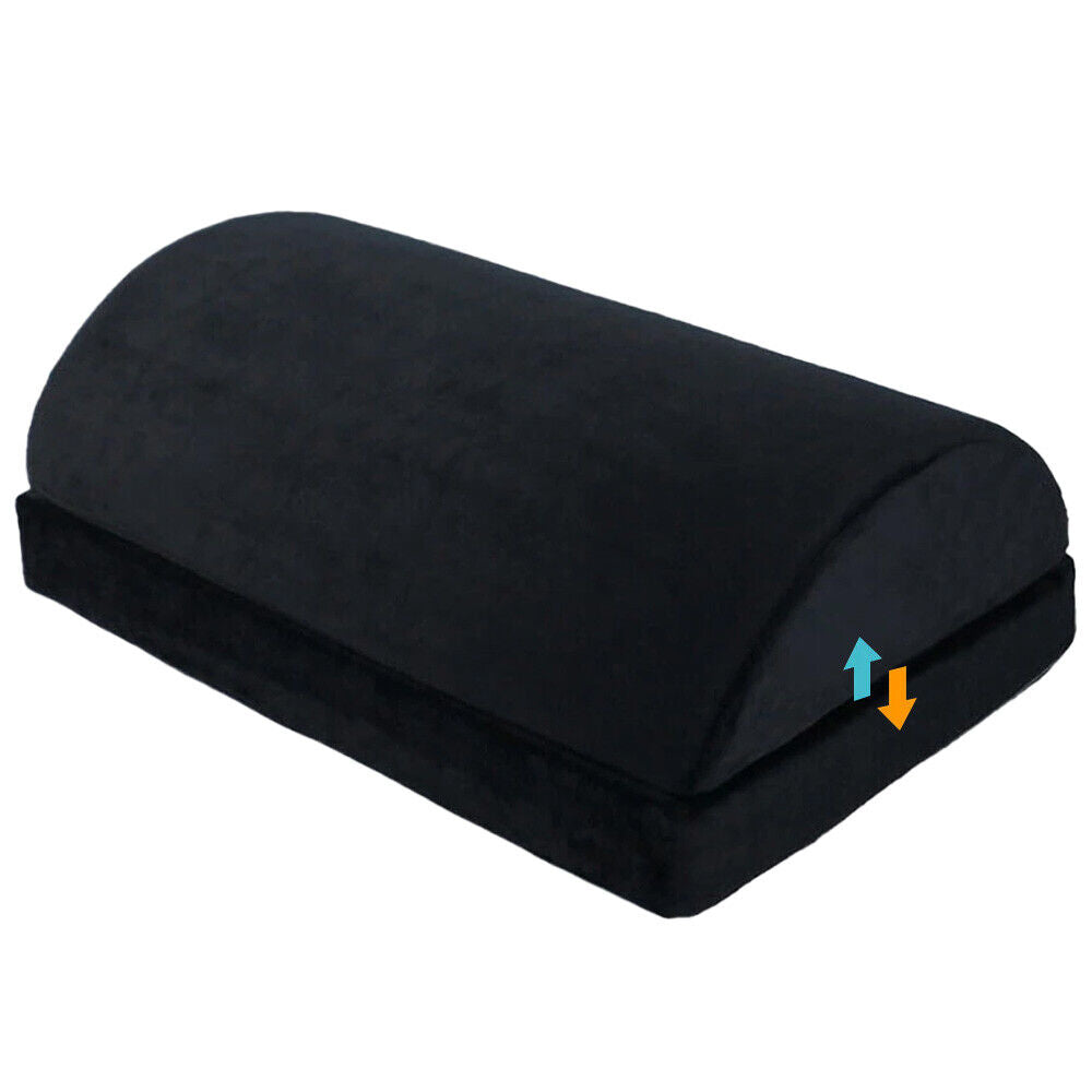 Foot Rest Stool Foot Pad Office Cushion Under Table Desk Pillow Adjustable Black