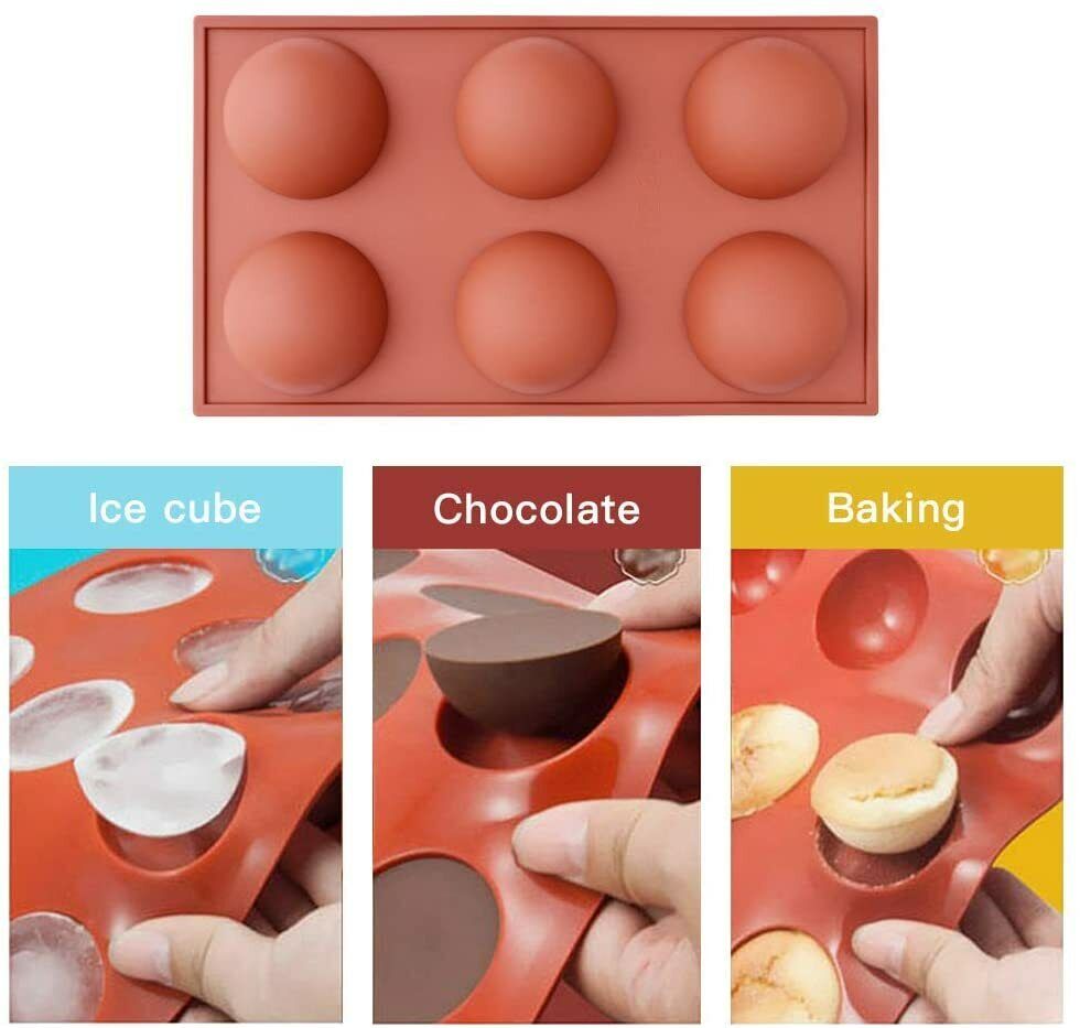 Large Semi Sphere Silicone Moulds Chocolate Ball Silicon Mould Jelly Mold