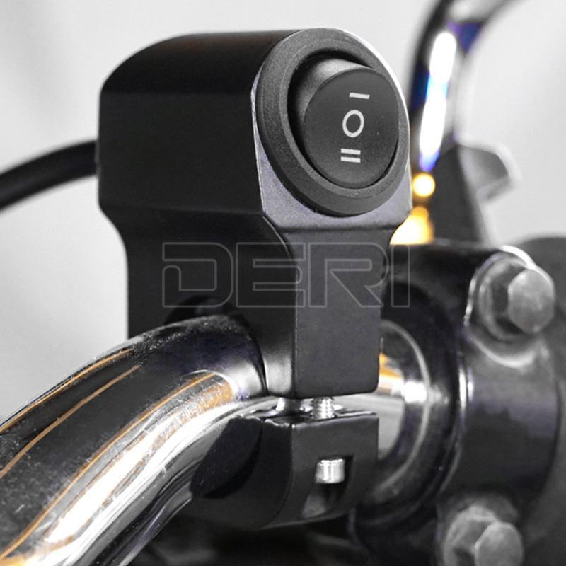 Motorcycle ATV 7/8" Handlebar Headlight Switch Fog Spot light On Off Waterproof