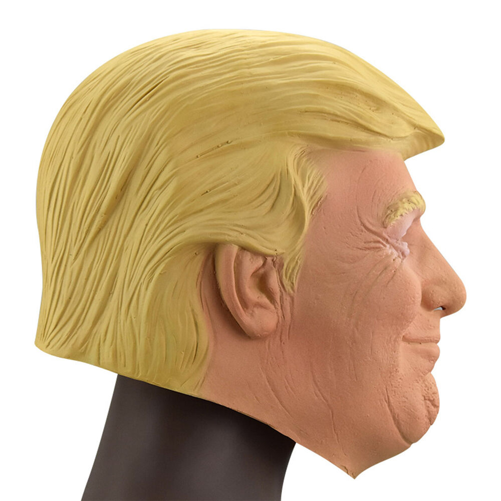 Realistic Donald Trump Mask Costume Cosplay Party Celebrity Latex Mask Hallo NEW