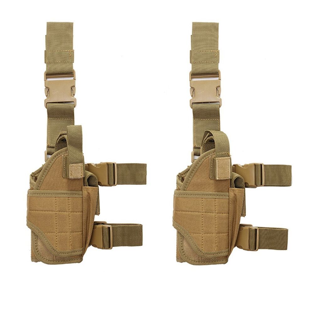 Military Sports Hunt Pistol Pouch Leg Tactical Thigh Holster Puttee Gun