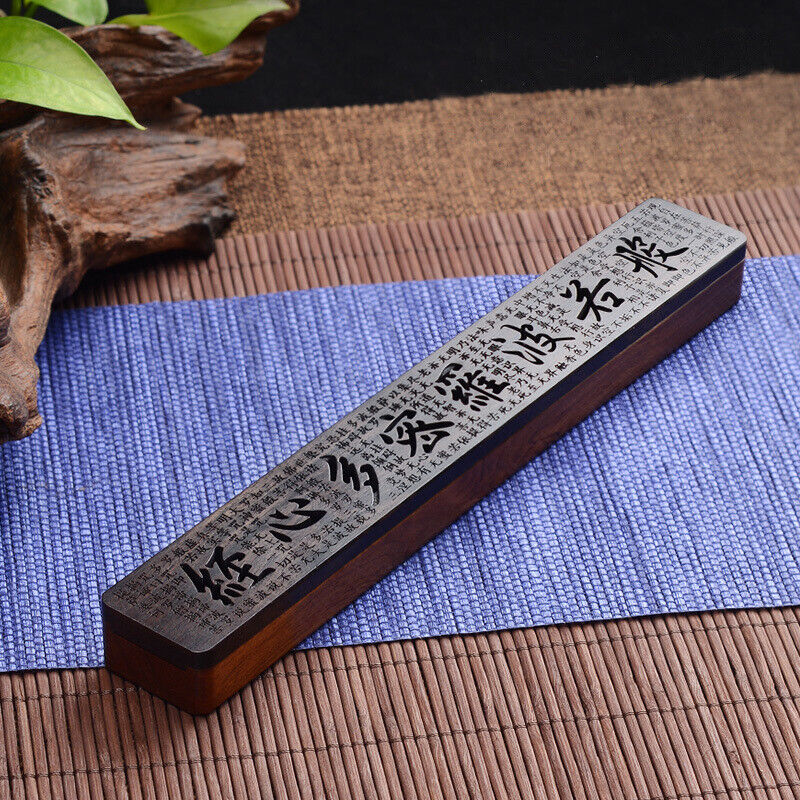 Sandalwood Incense Stick Holder Burning Incense Box Incense Burner Ash Catcher~