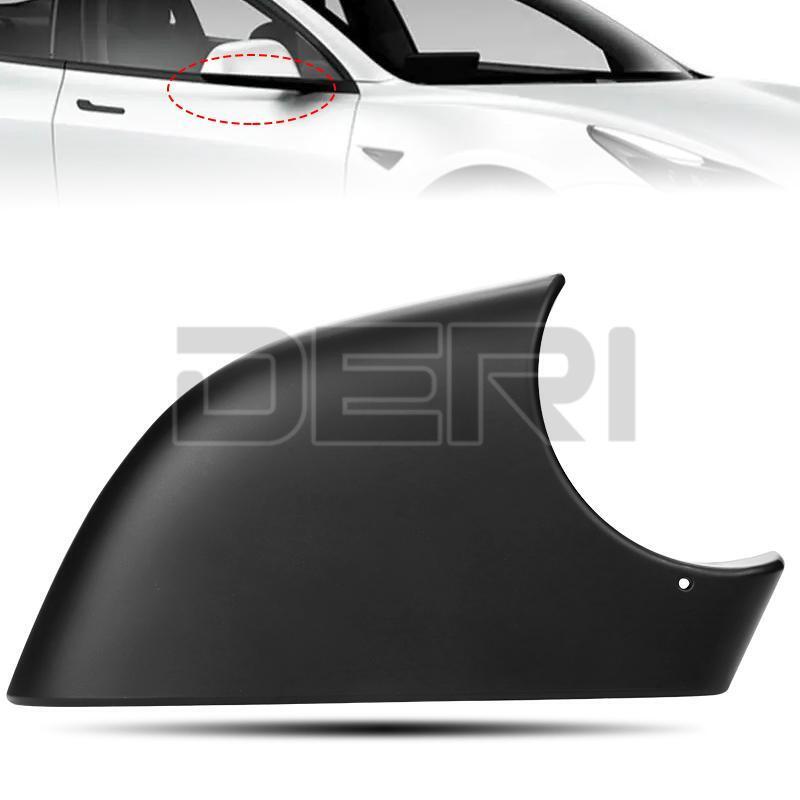 Right Side Door Wing Mirror Cover Lower Holder For Tesla Model 3 2017-2021 Black