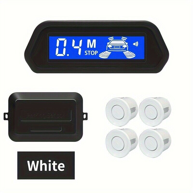 LED Reverse Sensor Backup Radar Display 4 Parking Car Parking Sensors System Kit