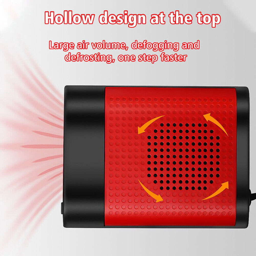 1000W Car Heater Portable Electric Heating Fan Defogger Defroster Demister 12V