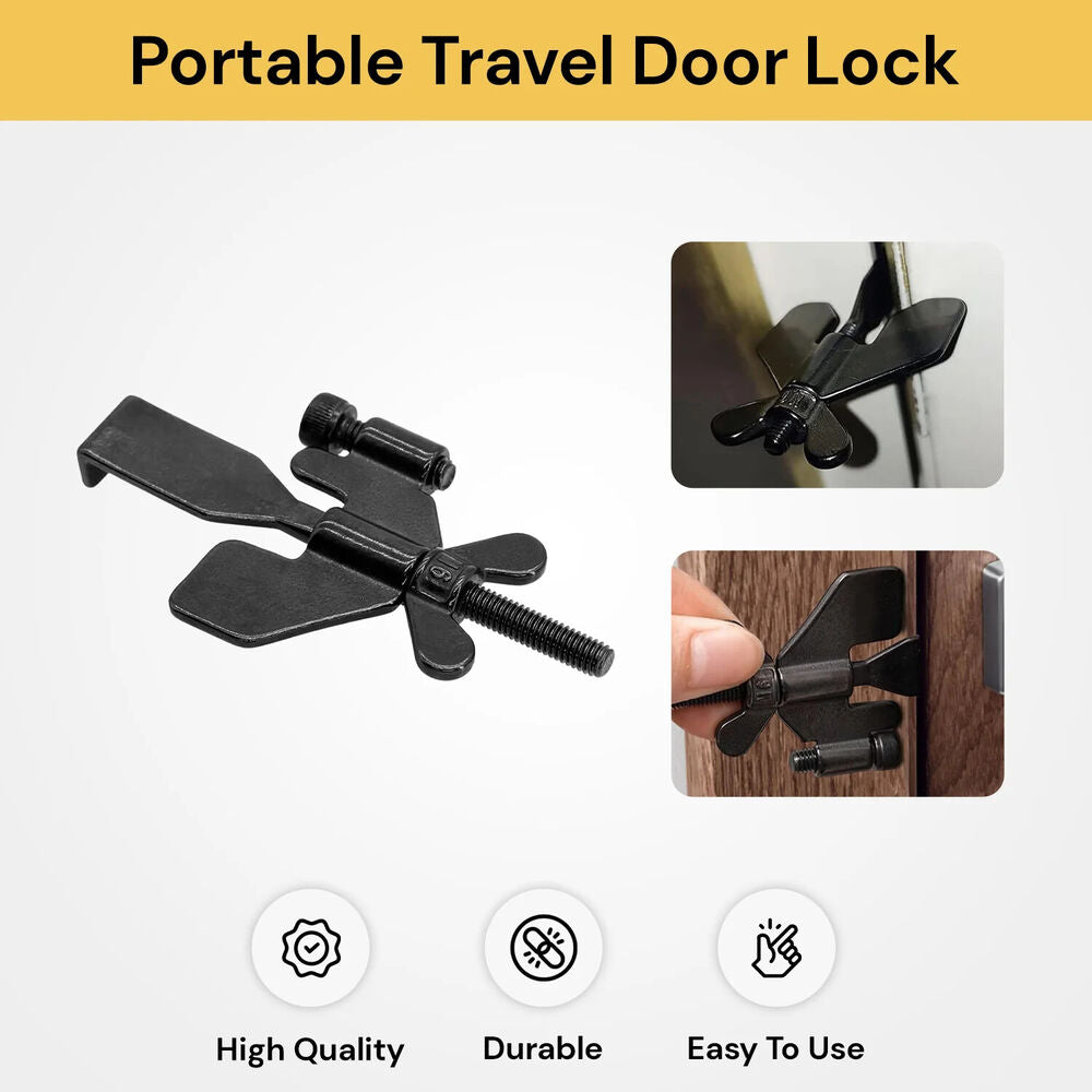 Portable Door Lock Security Safety Travel Hotel Home Lockdown Addalock Safe Lock