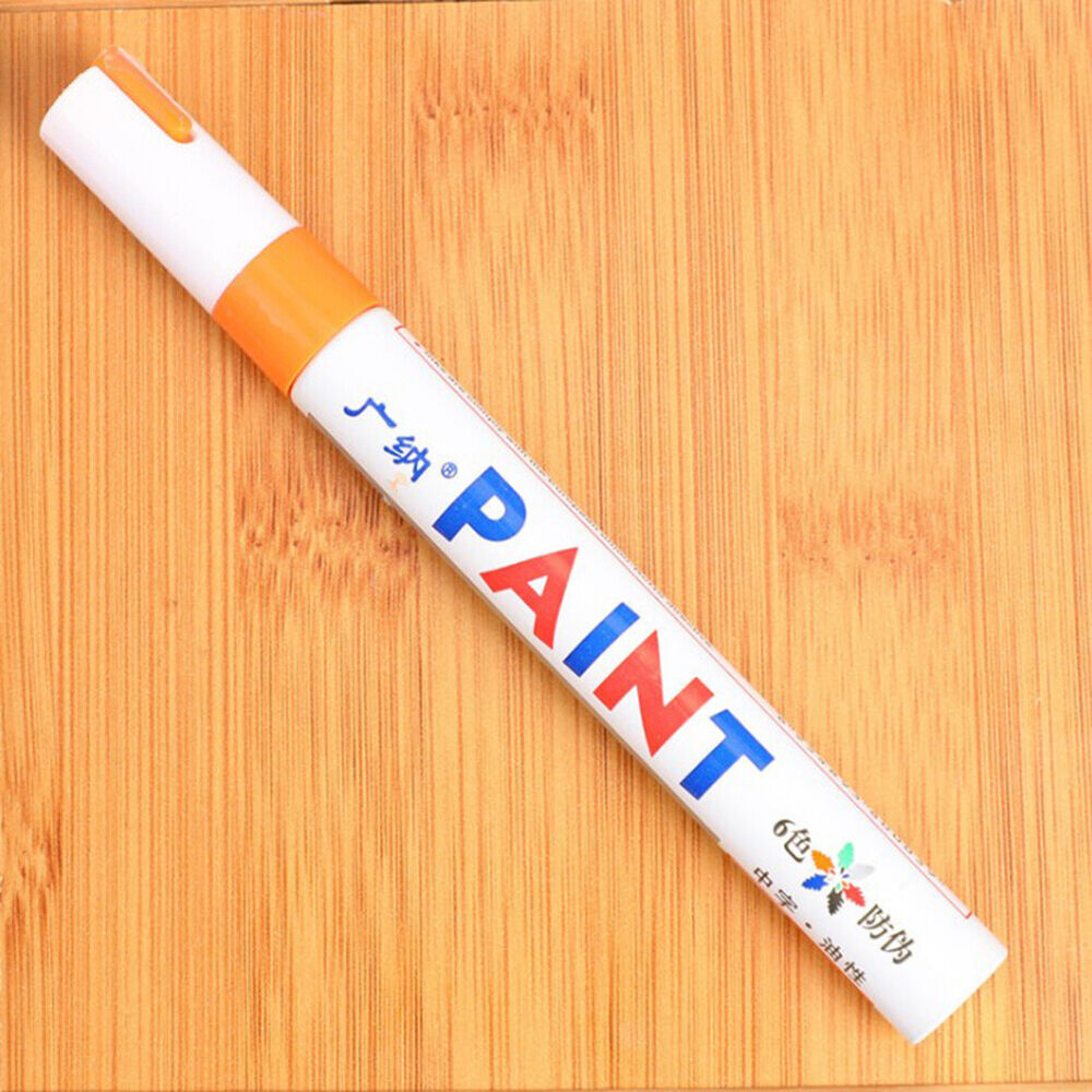 Waterproof Paint Pen Marker 12 Colours For Car Tyre Tire Metal Permanent Pen