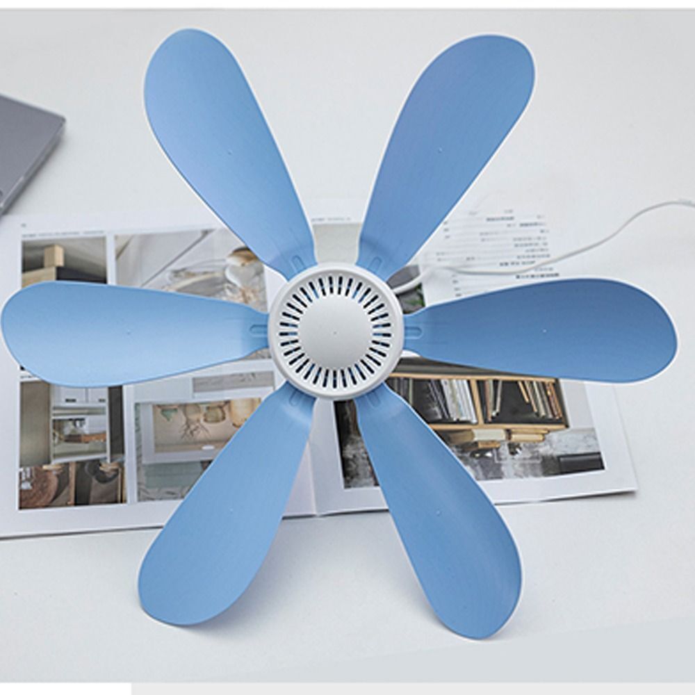 For Camping With Remote Usb Powered Ceiling Canopy Fan Hanging Fan 6 Leaves