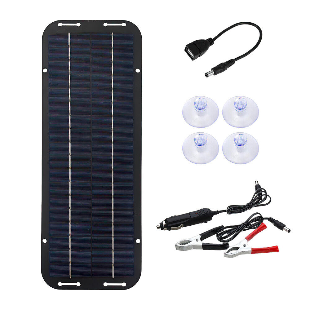 30W Watt Solar Panel Kit Trickle Charger 12V Battery Charger for RV Boat Car