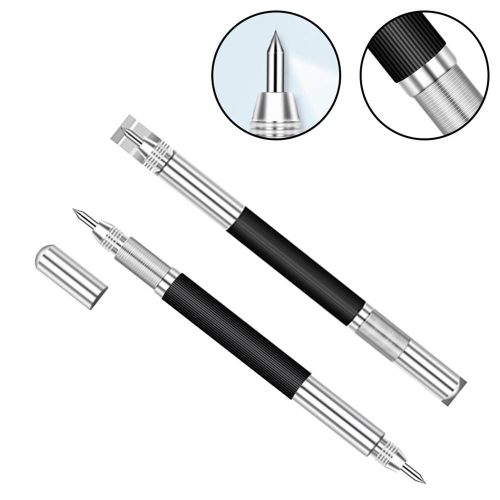 2X New Tungsten Carbide Scribing Pen Tip Steel Scriber Scribe Mark Marker Metal