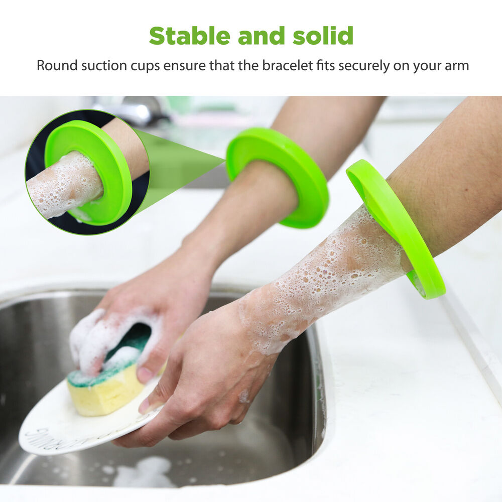 Silicone Dual-function Fixed Clothes Bracelet/Anti-drip Bracelet Gadget for K