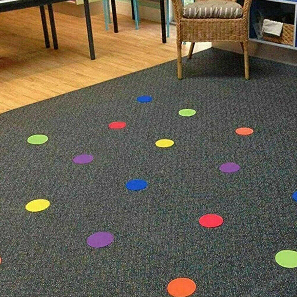 30 Pcs Round Carpet Marker Spots Sit Dots For Classroom Kinder Garden Easy Teach