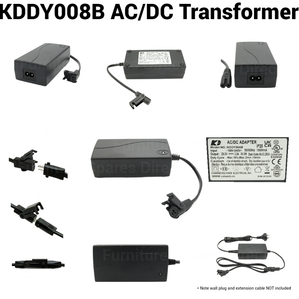 Quality KDDY008B AC/DC 2.0A 29VTransformer Power Adapter For Recliner Chair/Sofa