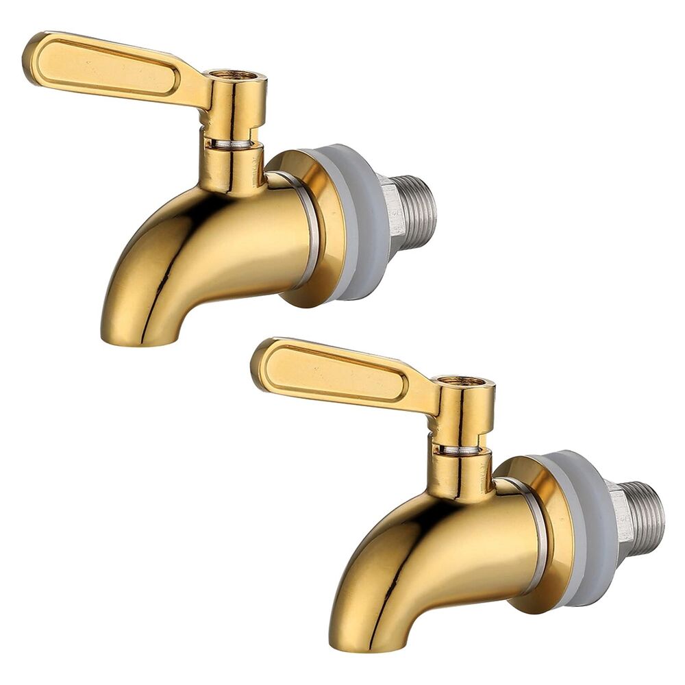 2x Stainless steel Spigot Tap Faucet 16mm Wine Barrel Drink Beverage Dispenser HOT