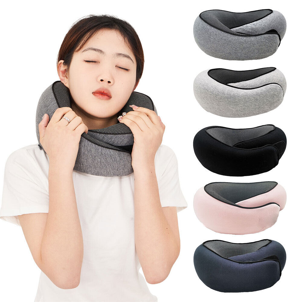 Memory Foam U Shaped Travel Pillow Neck Support Soft Head Rest Plane Car Cushion