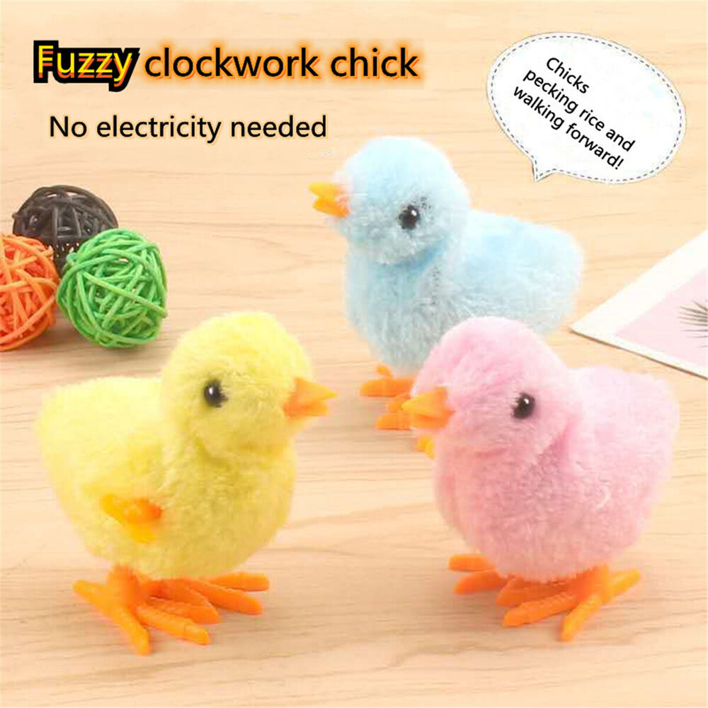 Wind-up Hopping Jumping Chicken Clockwork Walking Toys Kids Children Gift