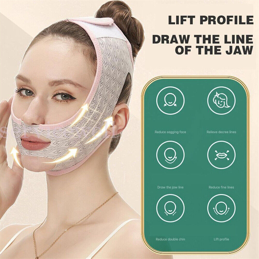 1 Sleep Mask Facial Slimming Strap Face Lifting Belt V Line Shaping Face Masks