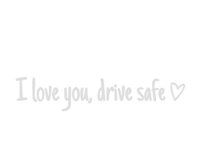 I Love You Drive Safe Heart Mirror Decal Sticker Vinyl Truck Window Car 2024 New