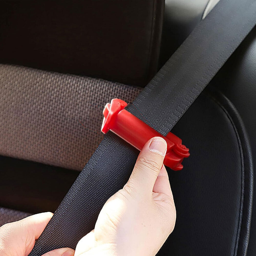 Universal Red Car Seat Belt Buckle Clip Anti-Scratch Protector Cover Accessories