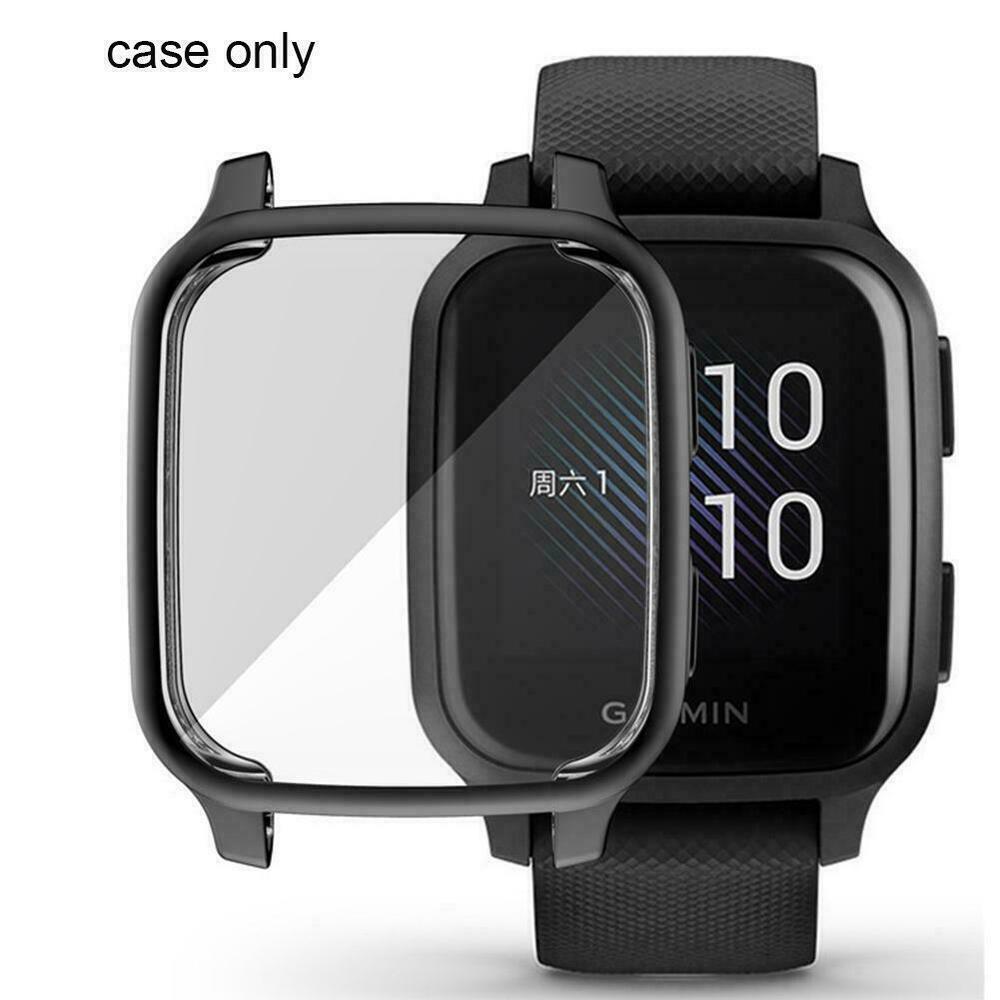 For Garmin Venu SQ Watch Watch Protective Case Shell Screen Protector Cover K7X6