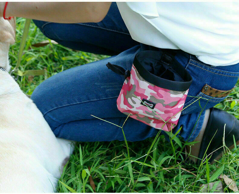 Pet Dog Puppy Obedience Training Treat Bag Feed Food Snack Pouch Belt Bag