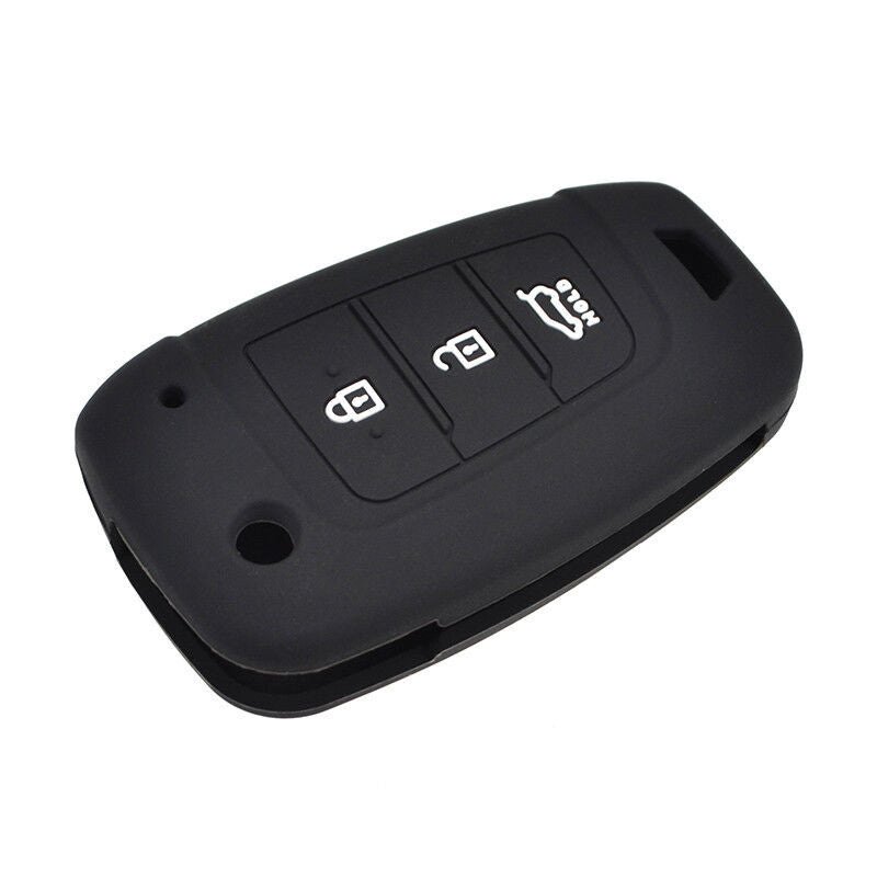 XUKEY Silicone Car Key Cover Case Remote Fob For Hyundai I30 Solaris 、Verna kona