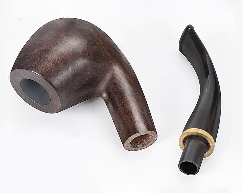 New Tobacco Pipe Classic Ebony Wood Tobacco Smoking Pipes 9mm Filter Element