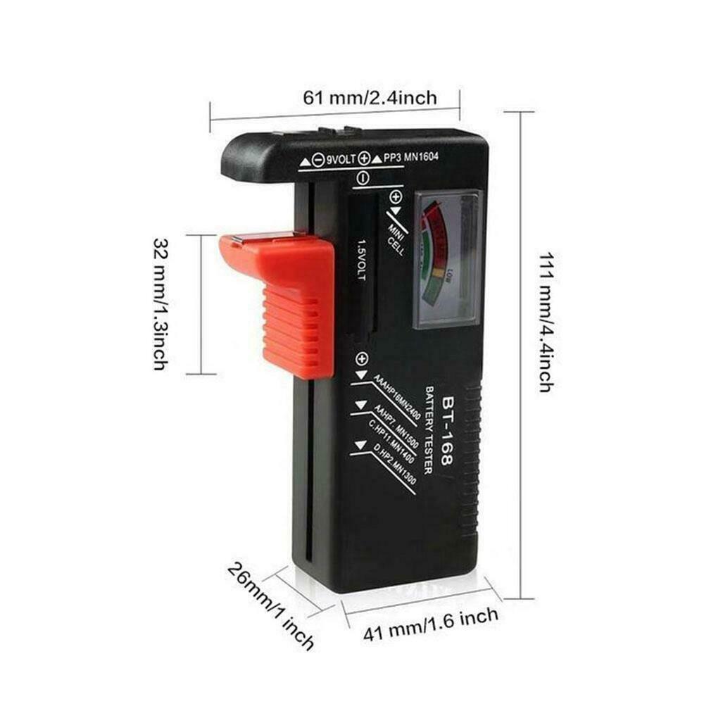 Battery Tester Checker Universal For AA AAA C D 9V Batteries Button Cell U9N6