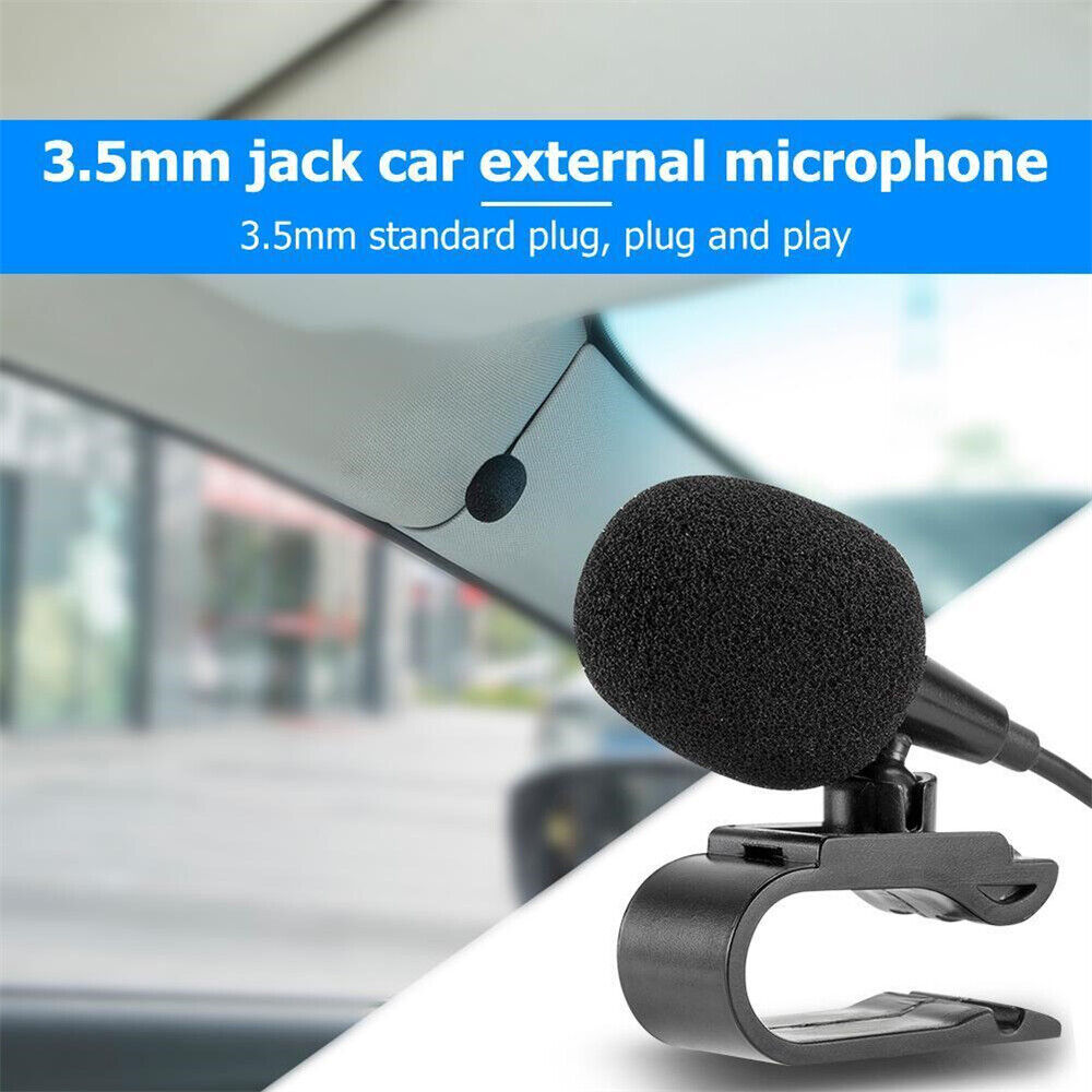 3.5mm Jack Plug head unit Audio Microphone / Mic for PC Car Stereo Bluetooth