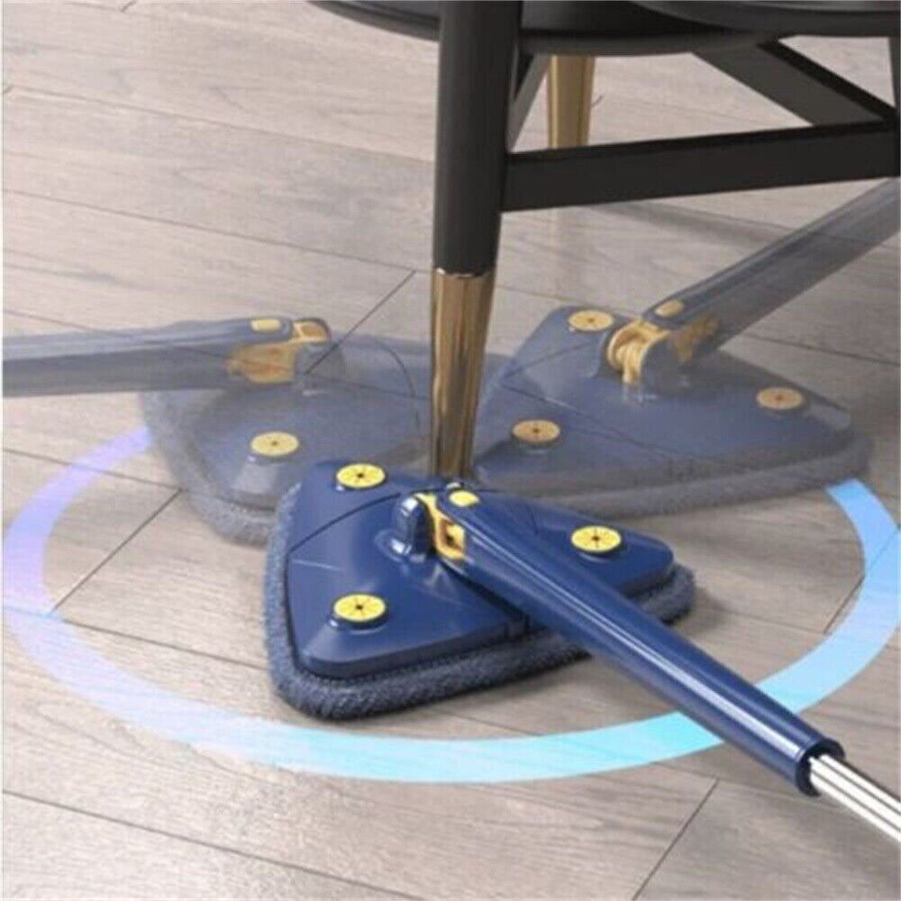 360 Rotatable Adjustable Triangle Lazy Cleaning Mop Multifunctional Wet & Dry