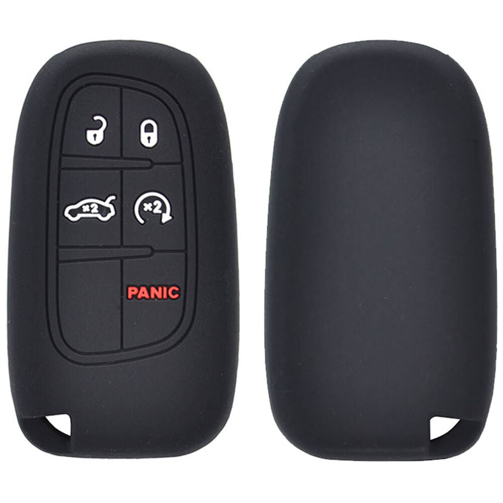 For Jeep Dodge Chrysler Key Fob Chain Remote Smart Case Cover Protect 5 Buttons