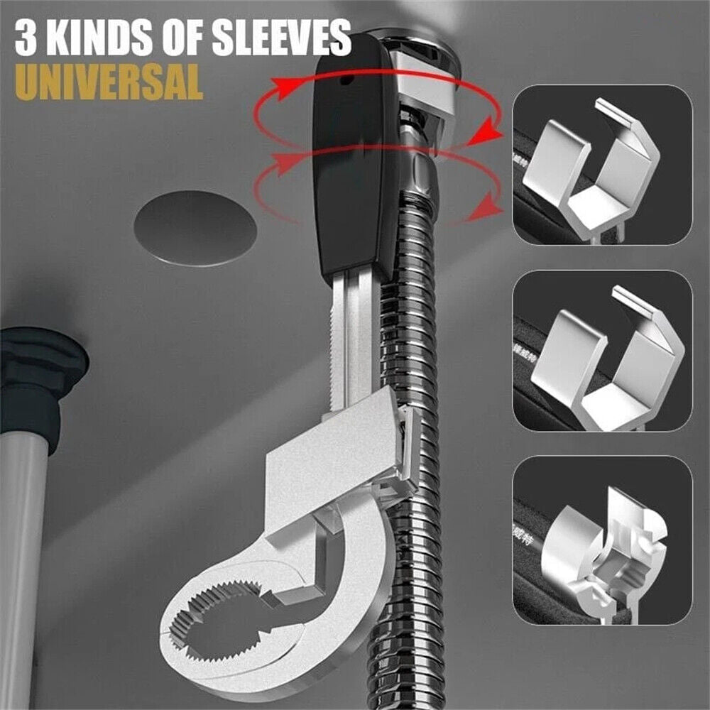 Multifunction Adjustable Double-ended Wrench Bathroom Water Pipe SpannersTool