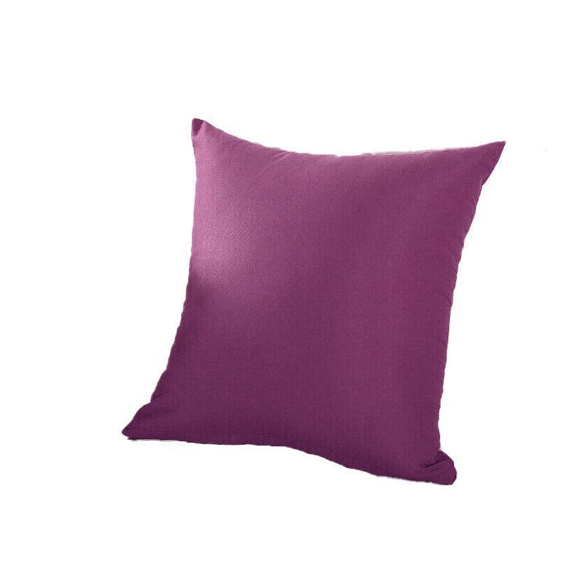 Multicoloured Plain Solid Colour Cushion Cover Covers Decorative Pillow Case